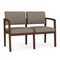 Lesro 2 Seat Tandem Seating W/ No Center Arm, 44 in W 26 in L 31.5 in H, Lenox Series LW2101 - alternate 1